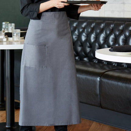 Tạp dề bistro 1 túi pha polyester-cotton màu xám Choice