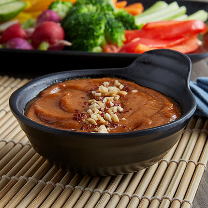 Đĩa melamine cao cấp Global Solutions JWT55 Zen 177 ml đen tròn melamine Sauce tô - Thùng 6 cái