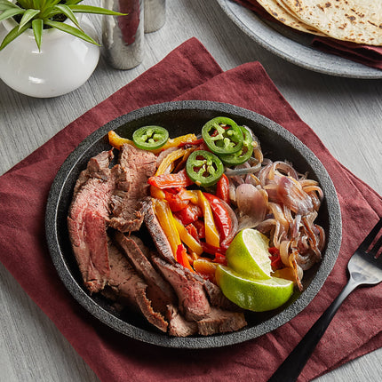Chảo gang fajita tròn đã tôi dầu Valor 18 cm