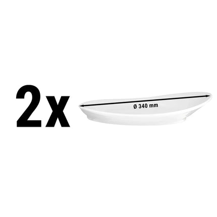 (2 pcs) SELTMANN WEIDEN | Gourmet Dinner Plate – Meran Organic – Flat – Ø 340 mm