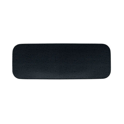 (2 pcs) SELTMANN WEIDEN | Rectangular Coupe Plate – Flat – Porcelain – 350×200 mm – Black