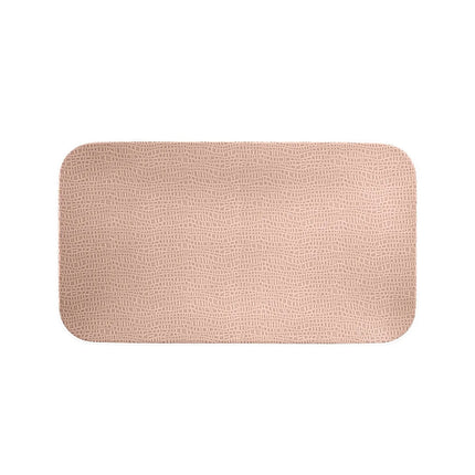 (2 pcs) SELTMANN WEIDEN | Rectangular Coupe Plate – Flat – Porcelain – 350×200 mm – Dusty Pink