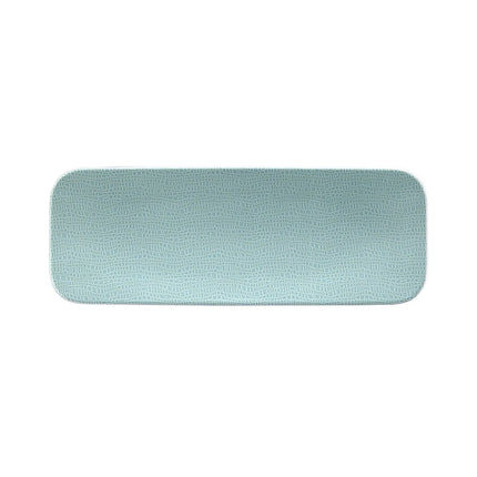 (2 pcs) SELTMANN WEIDEN | Rectangular Coupe Plate – Flat – Porcelain – 350×200 mm – Turquoise