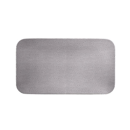 (2 pcs) SELTMANN WEIDEN | Rectangular Coupe Plate – Flat – Porcelain – 350×200 mm – Grey
