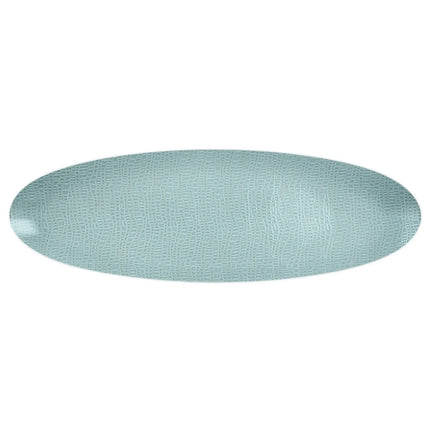 (2 pcs) SELTMANN WEIDEN | Serving Platter - Rectangular Coupe - Porcelain - 330×180 mm - Turquoise