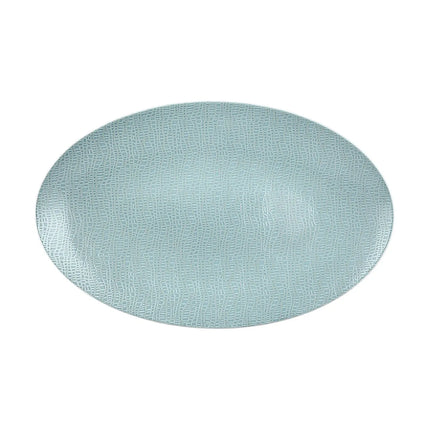 (2 pcs) SELTMANN WEIDEN | Serving Platter - Rectangular Coupe - Porcelain - 330×180 mm - Turquoise