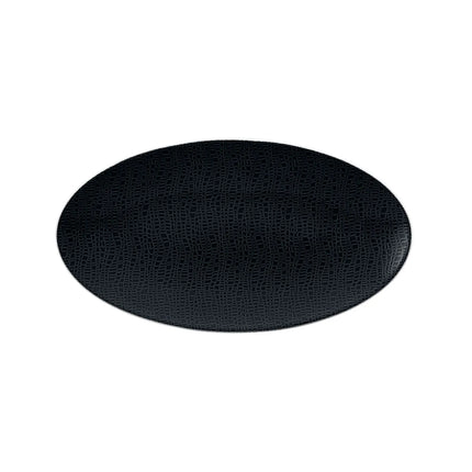 (2 pcs) SELTMANN WEIDEN | Serving Platter – Rectangular Coupe – Porcelain – 330×180 mm – Black