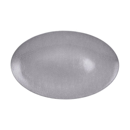 (2 pcs) SELTMANN WEIDEN | Serving Platter – Rectangular Coupe – Porcelain – 330×180 mm – Grey