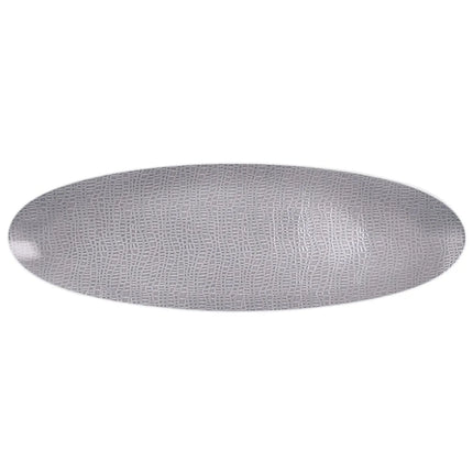 (2 pcs) SELTMANN WEIDEN | Serving Platter - Rectangular Coupe - Porcelain - 330×180 mm - Grey