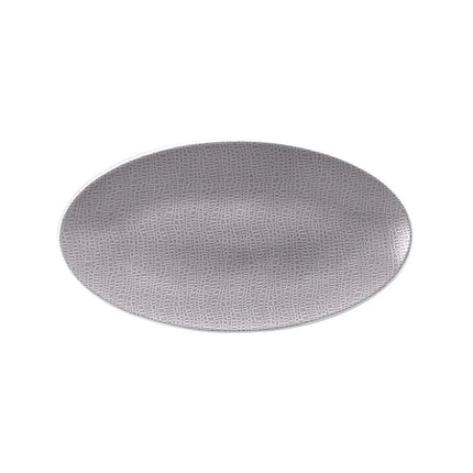(2 pcs) SELTMANN WEIDEN | Serving Platter – Rectangular Coupe – Porcelain – 330×180 mm – Grey