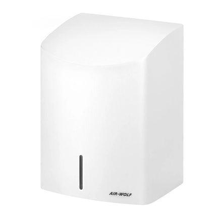 (2 pieces) AIR-WOLF | Automatic Hand Dryer – White Stainless Steel - 10–15s Dry - IR Sensor
