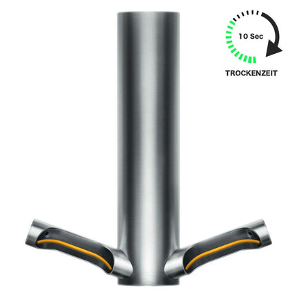 (2 pieces) DYSON | Airblade 9kJ Automatic HEPA Hand Dryer – brushed stainless steel - 10 s dry time