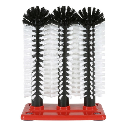(2 pieces) FUCHS | DELFIN® Glass washing-up brush - 3x240mm - with plastic base plate - 1-2-3