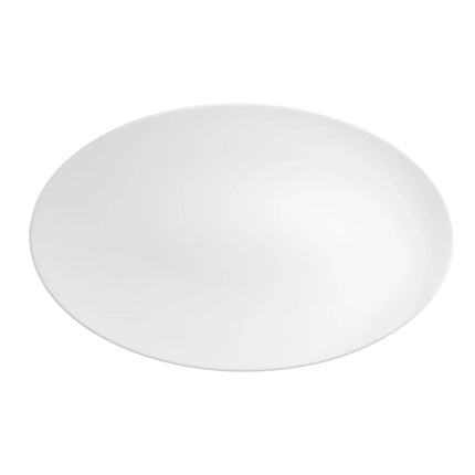 (2 pieces) SELTMANN WEIDEN | Oval Coupe Serving Platter – 400x255 mm - White High-Gloss Porcelain - Microwave & Oven Safe