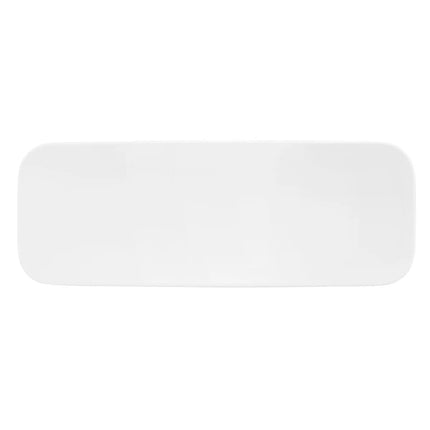 (2 pieces) SELTMANN WEIDEN | Rectangular Coupe Serving Platter – 380x140 mm - White High-Gloss Porcelain - Microwave & Oven Safe