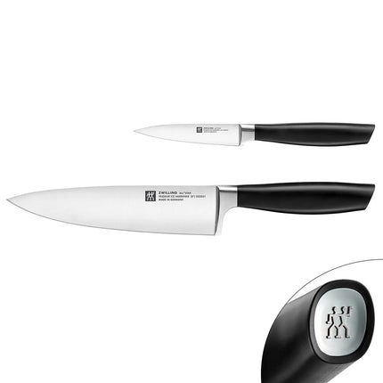(2 pieces) ZWILLING | All Star Knife Set – Chef 200 mm + Paring 100 mm - FRIODUR Ice-Hardened - Made in Germany