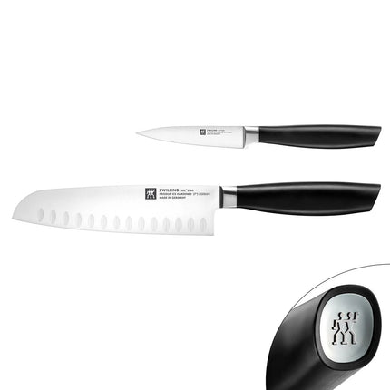(2 pieces) ZWILLING | All Star Knife Set – Paring 100 mm + Chef 200 mm - FRIODUR Ice-Hardened - Made in Germany
