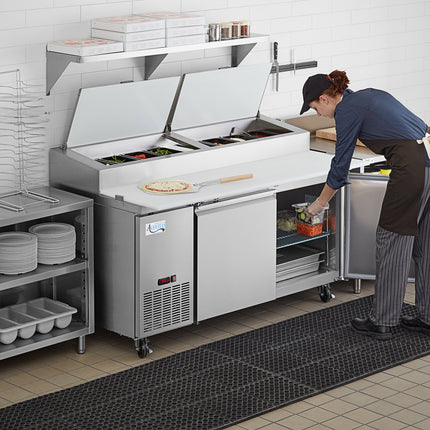 Bàn sơ chế pizza lạnh 2 cửa Avantco SSPPT-2 173 cm