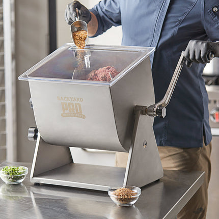 Máy trộn thịt để bàn lật thủ công Backyard Pro Butcher BSMM-20T 9 kg / 15,9 lít cánh tháo rời