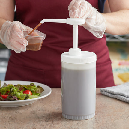 Bộ vòi bơm gia vị TableCraft kèm can nhựa 0,9 lít vòi bơm 30 ml