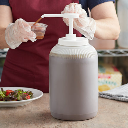 Bộ vòi bơm gia vị TableCraft kèm can nhựa 3,8 lít vòi bơm 30 ml