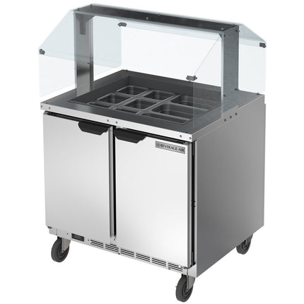 Quầy salad lạnh thép không gỉ Beverage-Air SPE36HC-S 91 cm