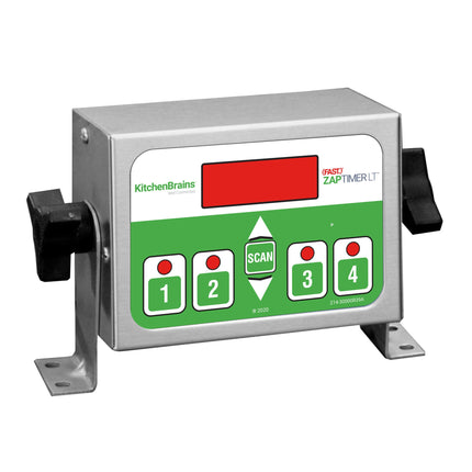 Đồng hồ hẹn giờ điện tử 4 món 99 giờ Kitchen Brains ZAP Timer LT Z040120HFCLT kèm bộ gắn đa năng - 120V