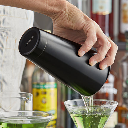 Ly lắc cocktail thép không gỉ đen nhám Arcoroc by Chris Adams MT849 Mix Collection 828 ml khổ đầy đủ