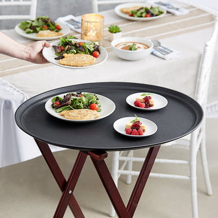 Khay phục vụ chống trượt Choice đen hình bầu dục 74 x 61 cm