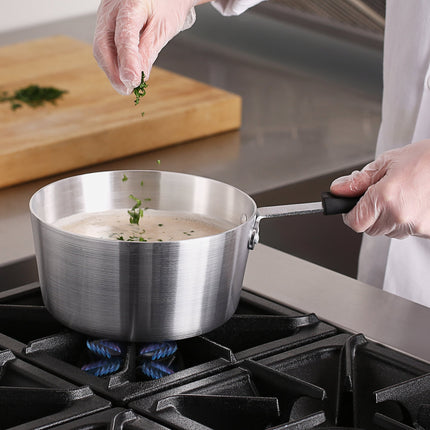 Nồi nấu sốt nhôm thành nghiêng Choice 3,5 lít tay cầm silicone đen