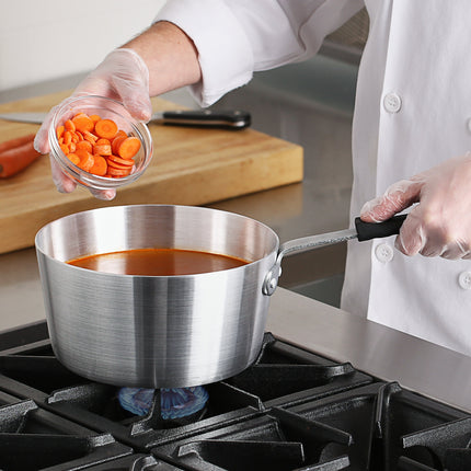 Nồi nấu sốt nhôm thành nghiêng Choice 4,3 lít tay cầm silicone đen