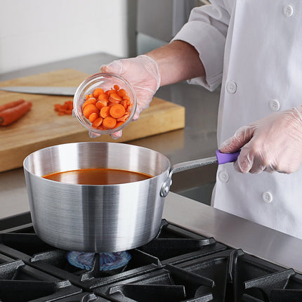 Nồi nấu sốt nhôm thành nghiêng Choice 4,3 lít tay cầm silicone tím chống dị ứng