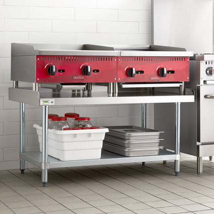 Chân đế thiết bị Regency 76,2 cm x 121,9 cm 16-Gauge inox Equipment Stand mạ kẽm kệ dưới