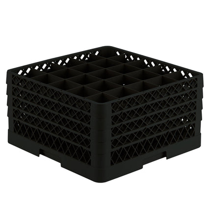 Giá đựng ly 25 ngăn màu đen Vollrath Traex® TR6BBBB cỡ đầy đủ cao 24 cm