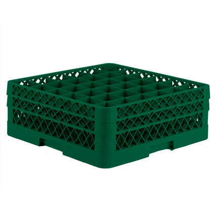 Giá đựng ly 36 ngăn màu xanh lá Vollrath Traex® TR7CC cỡ đầy đủ cao 16,2 cm