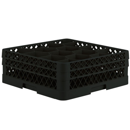 Giá đựng ly 12 ngăn màu đen Vollrath Traex® Rack Max TR18JJ cỡ đầy đủ cao 16,2 cm