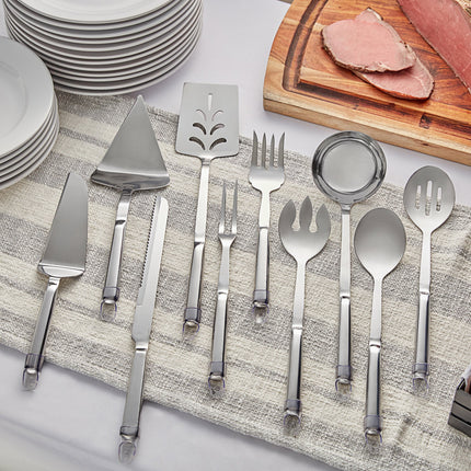 Bộ dụng cụ phục vụ tiệc buffet inox cán rỗng Choice 10 món