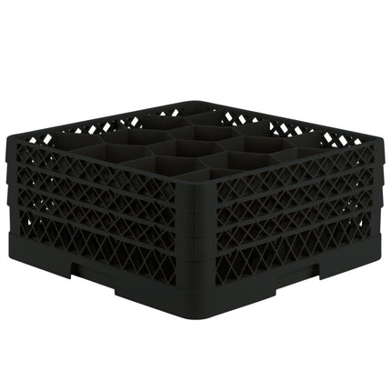 Giá đựng ly 12 ngăn màu đen Vollrath Traex® Rack Max TR18JJJ cỡ đầy đủ cao 20 cm