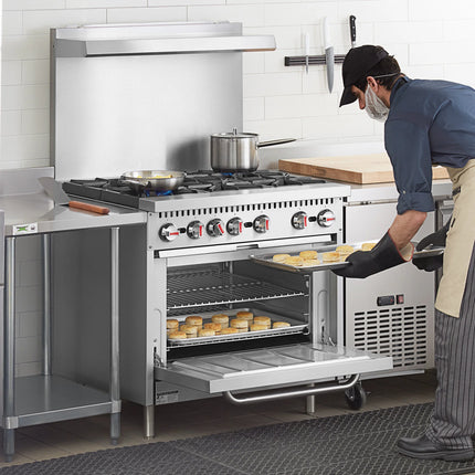 Bếp gas tự nhiên 6 họng kèm lò nướng tiêu chuẩn Cooking Performance Group S36-N 91,4 cm - 210.000 BTU