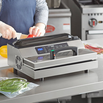 Máy đóng gói hút chân không VacPak-It Ultima UVME12SS Vacuum Packing máy 30,5 cm Seal quầy bar, Roll Cutter và kép Pisto