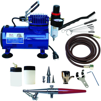 Súng phun màu tác động đơn trộn ngoài kèm máy nén Paasche H-100D