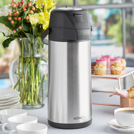 Bình ủ cà phê inox lót inox Acopa 3 lít nút bấm