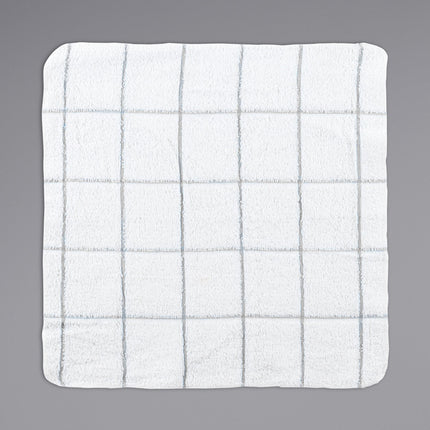Khăn lau chén cotton ô vuông màu xám trắng Cooks Linen 454 g 30,5 x 30,5 cm - Gói 12 cái