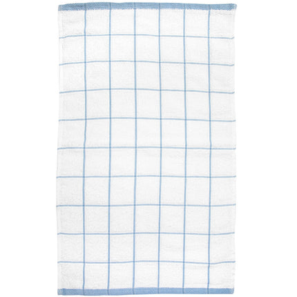 Khăn bếp cotton ô vuông màu xanh dương trắng Cooks Linen 907 g 63,5 x 38,1 cm - Gói 12 cái