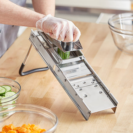 Máy bào mandoline inox 2 lưỡi tích hợp kèm bộ 3 lưỡi cắt sợi Choice