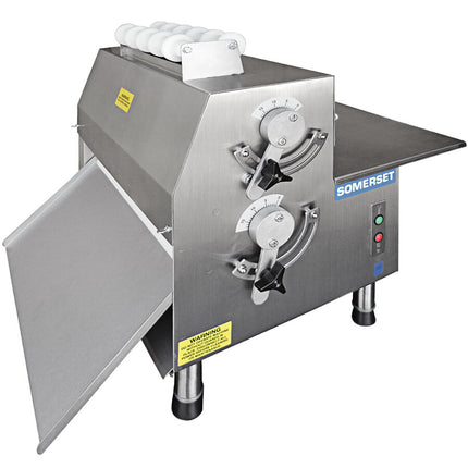 Máy cán bột hai tầng để bàn Somerset CDR-2100 51 cm vận hành bên - 120V, 3/4 hp