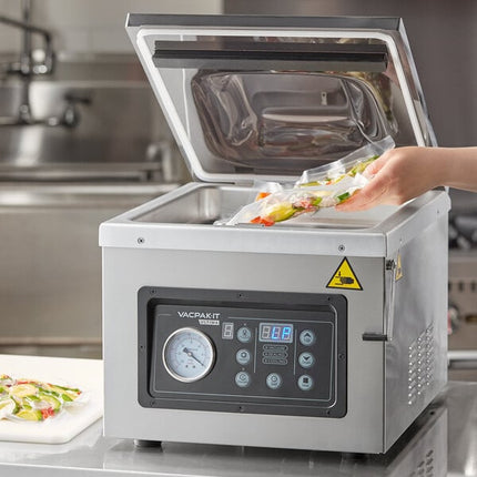 Máy hút chân không buồng lập trình VacPak-It Ultima UVMC12 thanh hàn 30 cm bơm dầu 10 chương trình - 120V, 950W