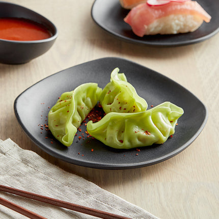 Đĩa vuông melamine đen mờ GET P-500-BK Nara 15 cm - Thùng 24 cái