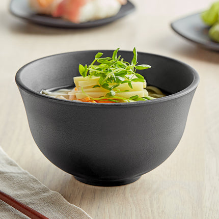 Tô tròn melamine đen mờ GET B-150-BK Nara 414 ml - Thùng 12 cái