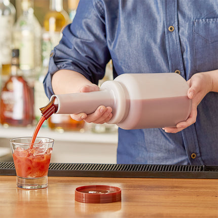 Chai rót Choice 1,9 lít vòi và nắp màu nâu